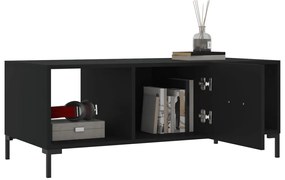 vidaXL Τραπεζάκι Σαλονιού Μαύρο 102x50x40 εκ. από Επεξεργασμένο Ξύλο