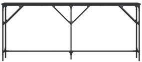 vidaXL Τραπέζι Κονσόλα Μαύρο 180 x 23 x 75 εκ. από Επεξεργασμένο Ξύλο