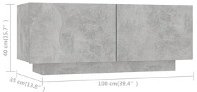 ΈΠΙΠΛΟ ΤΗΛΕΟΡΑΣΗΣ ΓΚΡΙ ΣΚΥΡΟΔΕΜΑΤΟΣ 100X35X40 ΕΚ. ΜΟΡΙΟΣΑΝΙΔΑ 804440