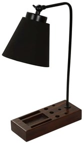 Φωτιστικό Γραφείου Lila 534LUN3813 22x22x45cm E27 40W Brown-Black Opviq
