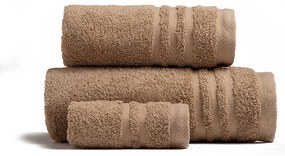 Πετσέτες Μπάνιου (Σετ 3τμχ) Melinen Premio 600gsm Καφέ