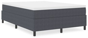 vidaXL Κρεβάτι με Σπλίτ Μαξιλάρι Σκούρο Γκρι 140x200 εκ. Υφάσματος Κοτλέ