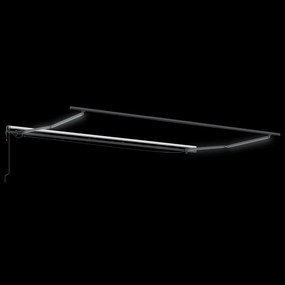 vidaXL Τέντα Πτυσσόμενη Αυτόματη με LED Καφέ 500x300 εκ.