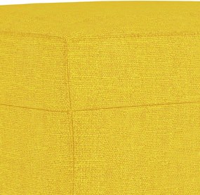 vidaXL Σετ Σαλονιού 3 Τεμαχίων Αν. Κίτρινο Υφασμάτινο