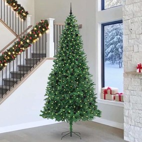vidaXL Τεχνητό Χριστουγεννιάτικο Δέντρο με 300 LED Πράσινο 300 cm