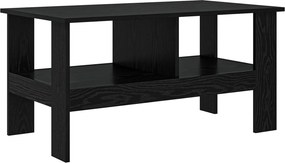 vidaXL Τραπεζάκι σαλονιού Μαύρη Οξυά 90 x 50 x 45 cm