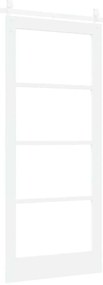 vidaXL Ολισθητή Πόρτα Λευκό 86 x 198.5 cm Ξύλο και μέταλλο