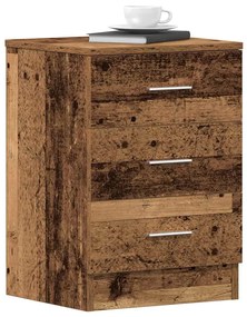 ντουλάπι κομοδίνου Παλιό ξύλο 38x35x55 cm Κατασκευασμένο ξύλο