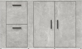 vidaXL Ντουλάπι Γκρι Σκυροδέματος 100x33x59,5 εκ. Επεξεργασμένο Ξύλο