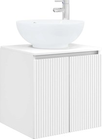 vidaXL Σετ Ντουλαπιών Μπάνιου 4 pcs Λευκό Επεξεργασμένο Ξύλο