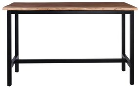 LIZARD Τραπέζι Bar Μέταλλο Βαφή Μαύρο, Ξύλο Ακακίας Φυσικό -  180x90x109cm