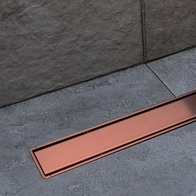 Karag Confluo Primo Compact Line Rose Gold 65 - Γραμμικό Σιφώνι Δαπέδου