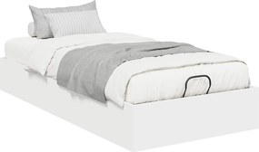 vidaXL Κρεβάτι Οθωμανικού Τύπου με αποθήκευση Λευκός 203 x 100 x 25 εκ