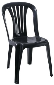 IRIDE Καρέκλα Στοιβαζόμενη, ΡΡ Ανθρακί 48x55x84cm Ε369,1