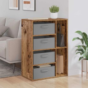 vidaXL Πλαϊνό γραφείο Παλαιωμένο ξύλο 60 x 33,5 x 84 εκ