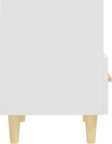 vidaXL Κομοδίνο Λευκό 40 x 35 x 47 εκ.