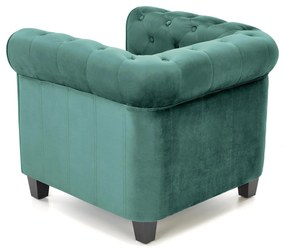 ERIKSEN  leisure armchair dark green / black DIOMMI V-CH-ERIKSEN-FOT-C.ZIELONY