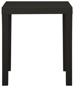 vidaXL Τραπέζι Κήπου Ανθρακί 79 x 65 x 72 εκ. από Πλαστικό