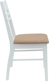 vidaXL Καρέκλες φαγητού 2 pcs Λευκό 43 x 54 x 89 εκ.