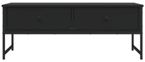 Τραπεζάκι Σαλονιού Μαύρο 101 x 49 x 39,5 εκ. από Επεξεργ. Ξύλο - Μαύρο