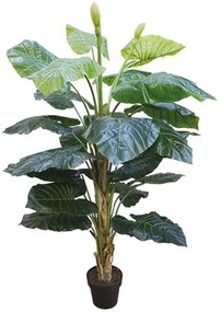 Τεχνητό Φυτό Σε Γλάστρα Άγριο Φύλλο 04-00-18718 160cm Green Marhome Συνθετικό Υλικό