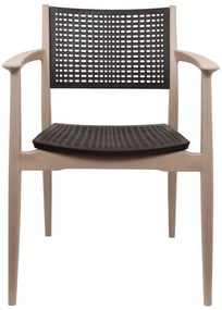 Καρέκλα Best Fylliana Mπέζ - Καφέ 57,5x55x80 εκ. 57.5x55x80 εκ.
