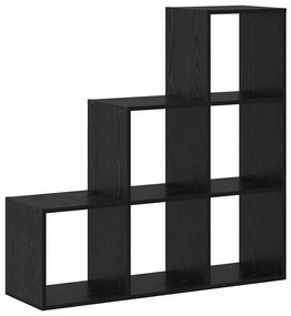 vidaXL Βιβλιοθήκη Μαύρη δρυς 99 x 29 x 99 εκ Επεξεργασμένο ξύλο