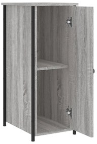 vidaXL Κομοδίνα 2 τεμ. Γκρι Sonoma 32x42x80 εκ. από Επεξεργασμένο Ξύλο