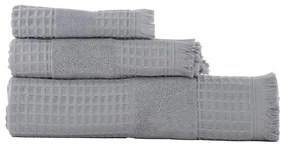Πετσέτα Touch Πικέ Grey Nef-Nef Προσώπου 50x90cm 100% Cotton