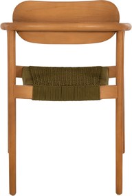 ΠΟΛΥΘΡΟΝΑ OSLO HM9636.05 ΞΥΛΟ TEAK ΦΥΣΙΚΟ & ΣΧΟΙΝΙ--B’ΔΙΑΛΟΓΗΣ 55x54x80Yεκ.