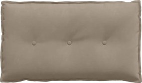 vidaXL Μαξιλάρι Πλάτης Taupe 80 x 50 cm Ύφασμα Μικροΐνας