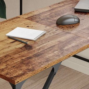 vidaXL Γραφείο Παλιό Ξύλο 149 x 149 x 75 εκ. Επεξεργασμένο ξύλο