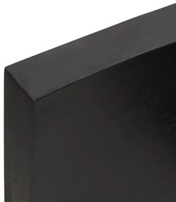 vidaXL Ράφι Τοίχου Σκούρο Καφέ 80x50x(2-6) εκ. Επεξ. Μασίφ Ξύλο Δρυός
