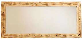 Καθρέπτης Τοίχου 552NOS2132 110x50cm Natural Aberto Design Wood, Glass