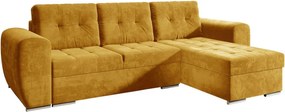 Γωνιακός καναπές Bari-Moustardi - 256.00Χ156.00Χ97.00cm