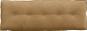 vidaXL Μαξιλάρι Πλάτης Καφέ 140 x 50 cm Υφασμάτινο Κορντουρά