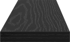 vidaXL Ράφι Βιβλίων 3 επιπέδων 4 pcs 40 x 10 x 1,5 cm Μαύρο