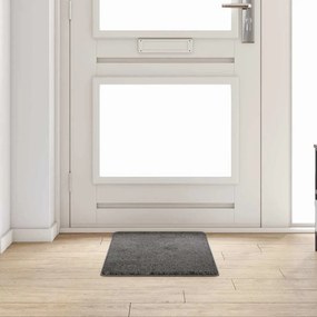 vidaXL Δερμάτινο Χαλί Γκρι 50 x 100 cm 100% Πολυπροπυλένιο Τούφτα