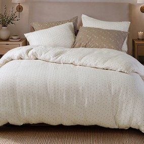 Παπλωματοθήκη Υπέρδιπλη (Σετ 240x230) Nef-Nef Homeware Dots Ecru