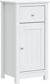 vidaXL Ντουλάπι Μπάνιου BERG Λευκό 40 x 34 x 80 εκ. Μασίφ Ξύλο Πεύκου