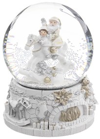 Χριστουγεννιάτικη Χιονόμπαλα (Φ10) F-R White Santa 183808