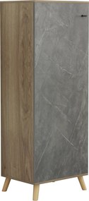 ΠΑΠΟΥΤΣΟΘΗΚΗ-ΝΤΟΥΛΑΠΙ ALVARO HM8954.14 ΜΕΛΑΜΙΝΗ SONAMA-STONE TEXTURE 50Χ38Χ135Yεκ.