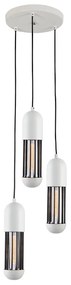 ΚΡΕΜΑΣΤΟ Φ/Σ 3ΧΕ27 ΛΕΥΚΟ ΜΕΤΑΛΛΙΚΟ D27XH120CM LAB ACA HM173P27WH