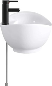 vidaXL Νιπτήρας μπάνιου Ματ Μαύρο 59 x 35 x 21 cm Κεραμικό