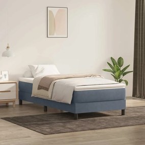 ΚΡΕΒΑΤΙ BOXSPRING ΜΕ ΣΤΡΩΜΑ ΣΚΟΥΡΟ ΓΚΡΙ 90X210 ΕΚ. ΒΕΛΟΥΔΙΝΟ 3315904