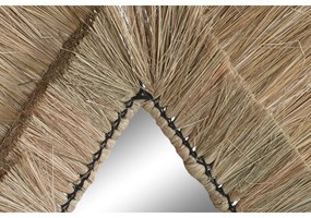 Τοίχο καθρέφτη DKD Home Decor 62 x 5 x 80 cm Φυσικό Δάκρυ Γιούτα