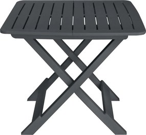vidaXL Σετ Επίπλων Bistro Πτυσσόμενο 3 Τεμαχίων Ανθρακί Πλαστικό