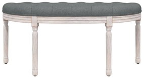 vidaXL Πάγκος Σκούρο Γκρι 110,5 x 45 x 49 εκ. Υφασμάτινος