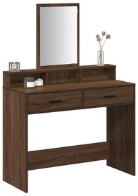 vidaXL Τουαλέτα  με συρτάρια Καφέ Δρυός 100x41x140 εκ