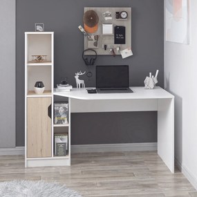 Γραφείο Λευκό / Καρυδί ROAR 150x60x140